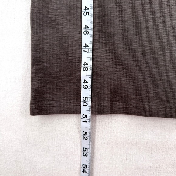 ENZA COSTA Textured Rib Sleeveless Maxi Dress Womens Small Iron Gray Minimalist - Picture 5 of 12